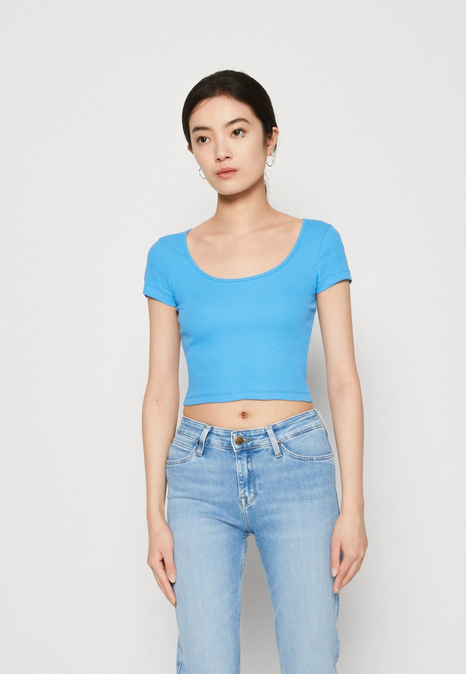 Even&Odd 2 Pack - T-Shirt Basic - White/Blue - Image 4