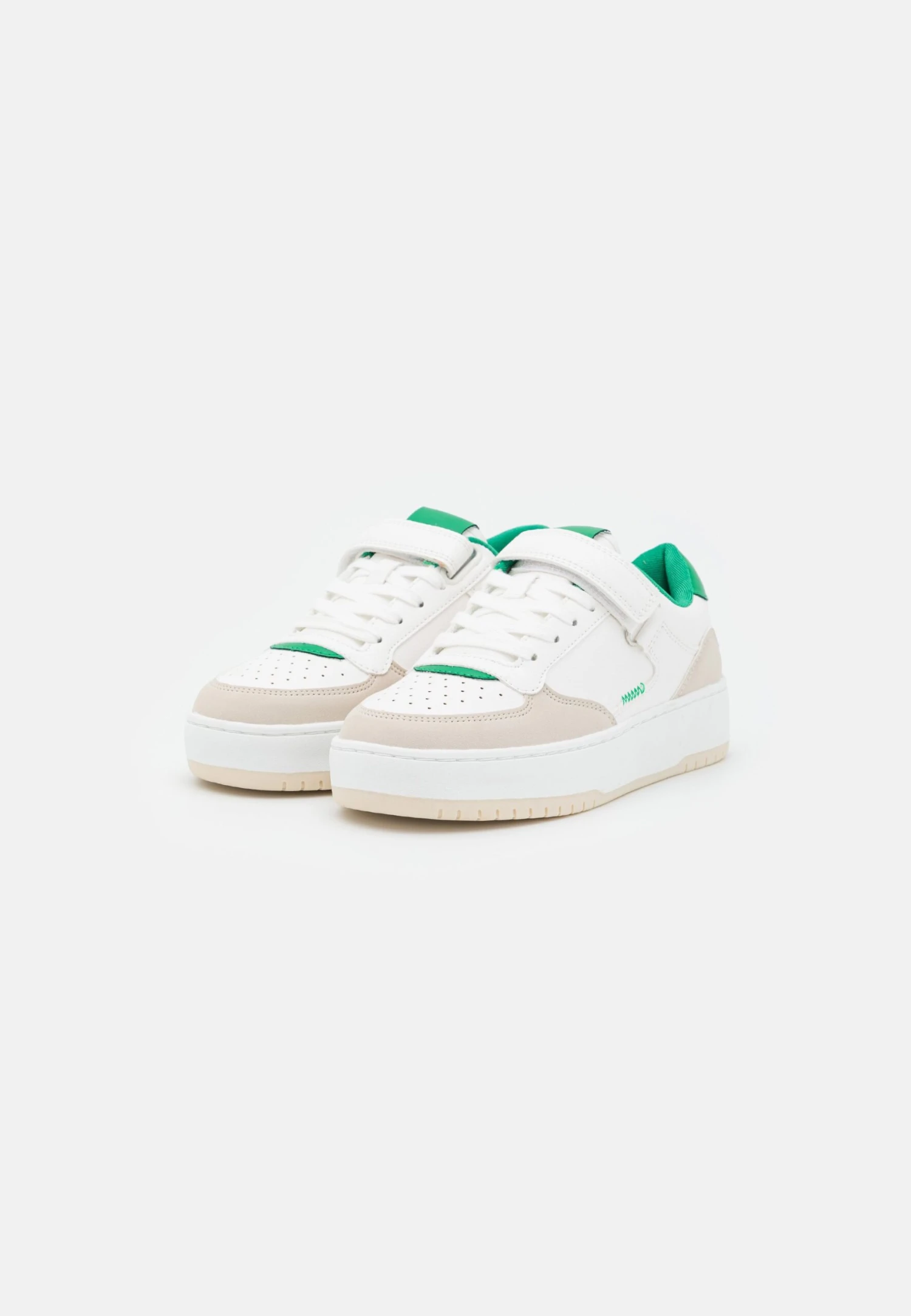 Even&Odd Sneakers Laag - White/Green - Image 3
