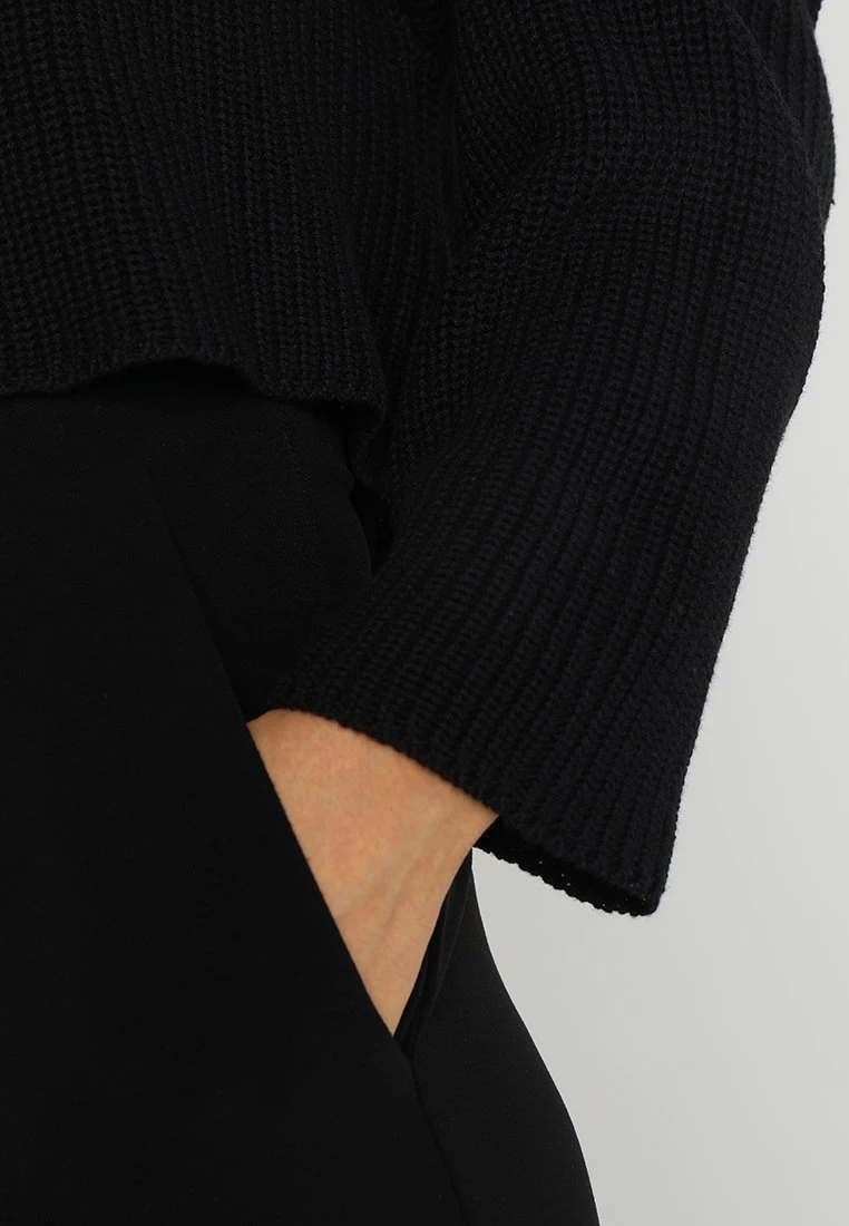 Even&Odd Cropped Jumper - Trui - Black - Afbeelding 6