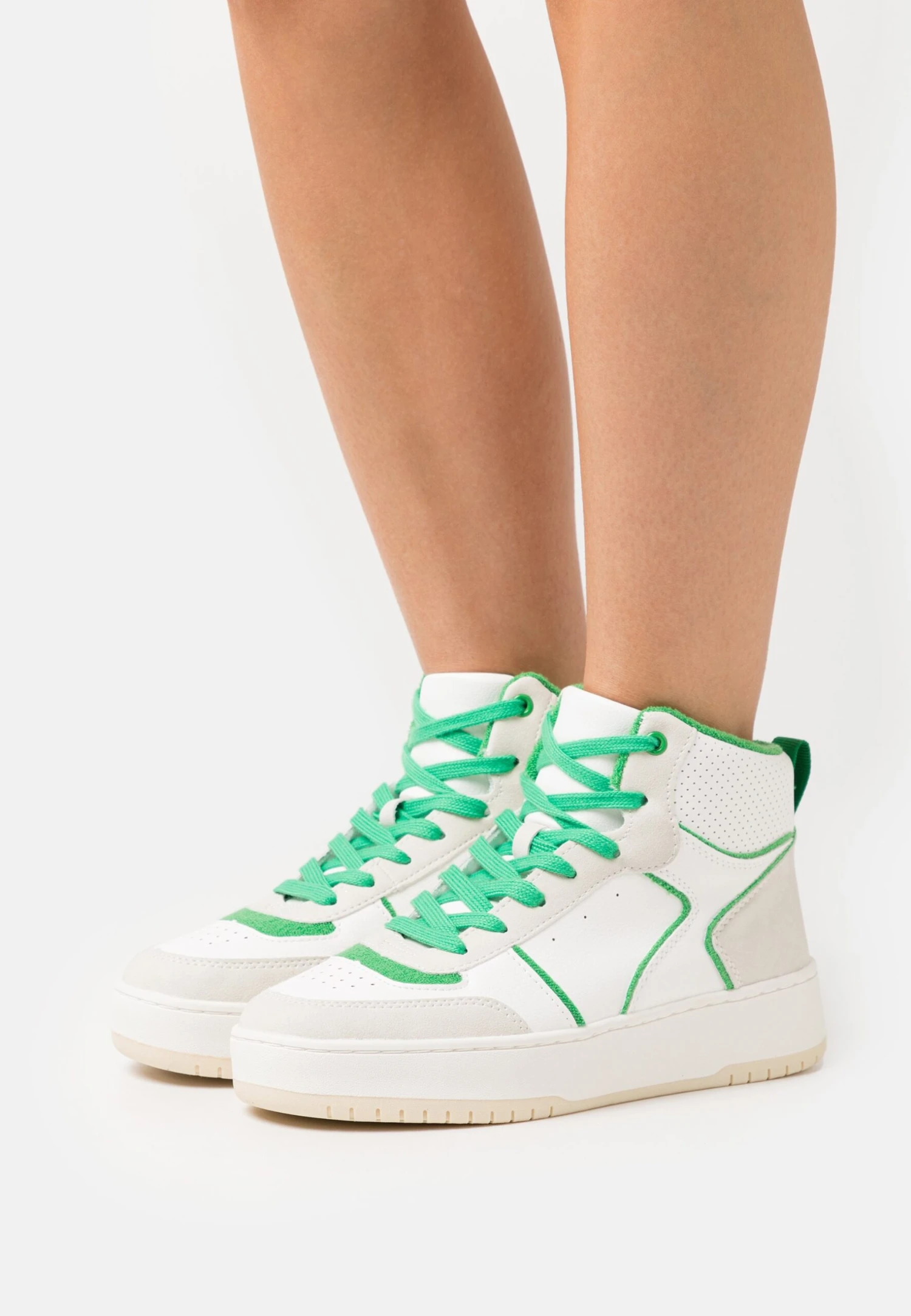 Even&Odd Sneakers Hoog - White/Green