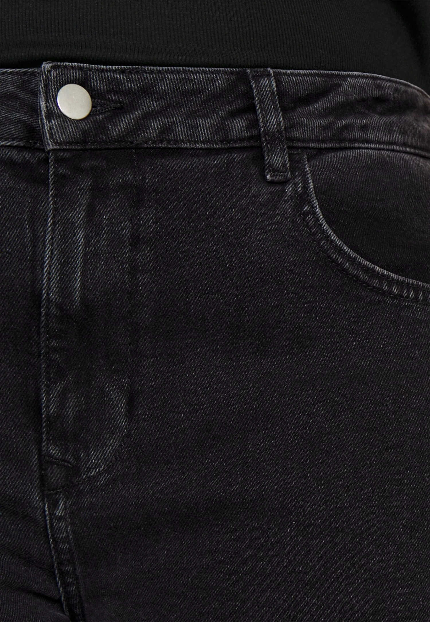 Young Washed Clean Kick Flare- Bootcut Jeans - Black Denim - Afbeelding 5