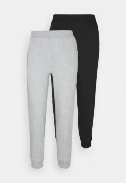 2Pack Regular Fit Joggers - Trainingsbroek - Black/Light Grey