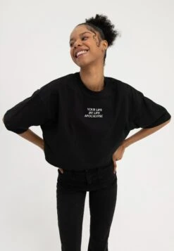 Even&Odd T-Shirt Print - Black