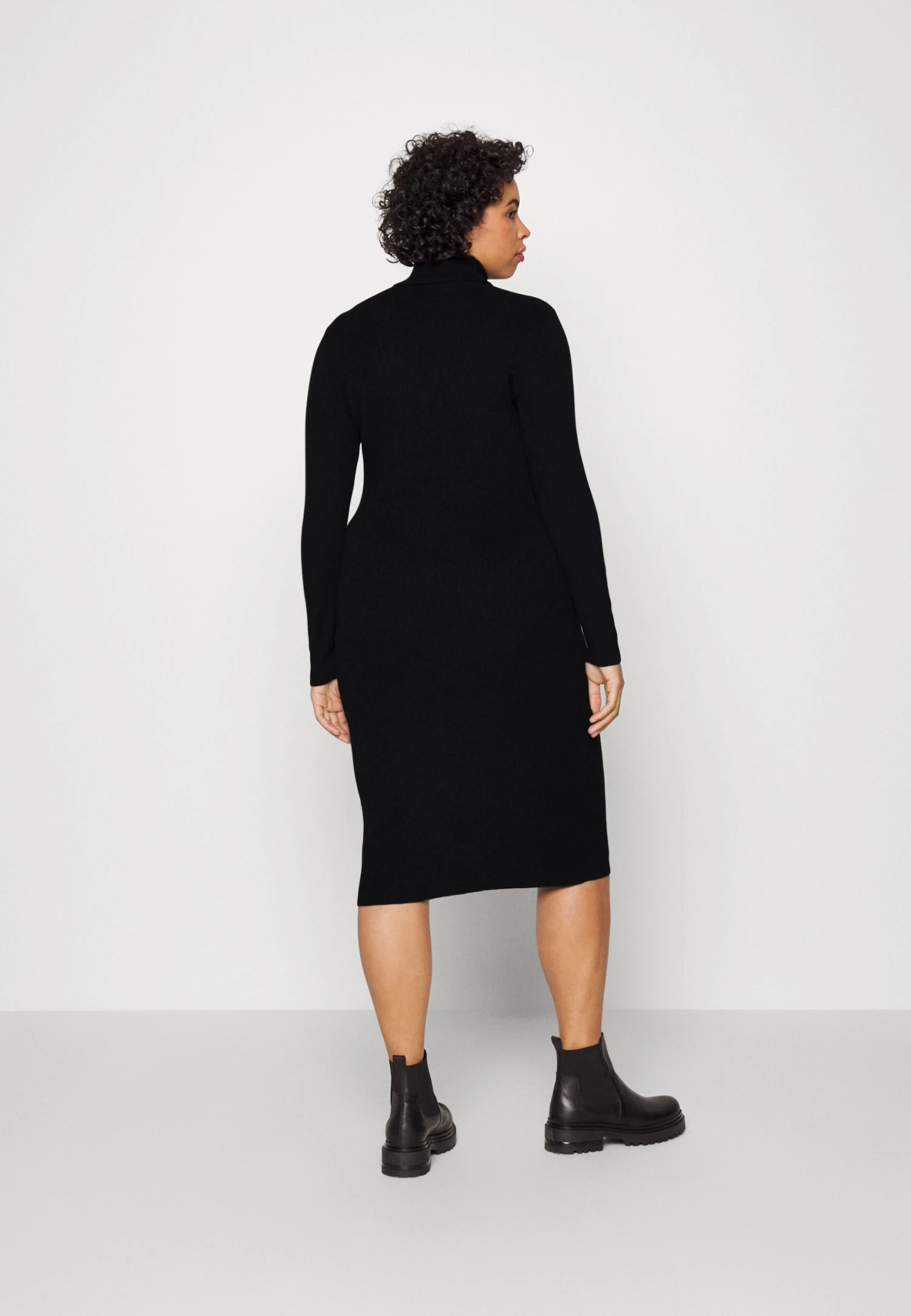 Gebreide Jurk - Black - Image 3