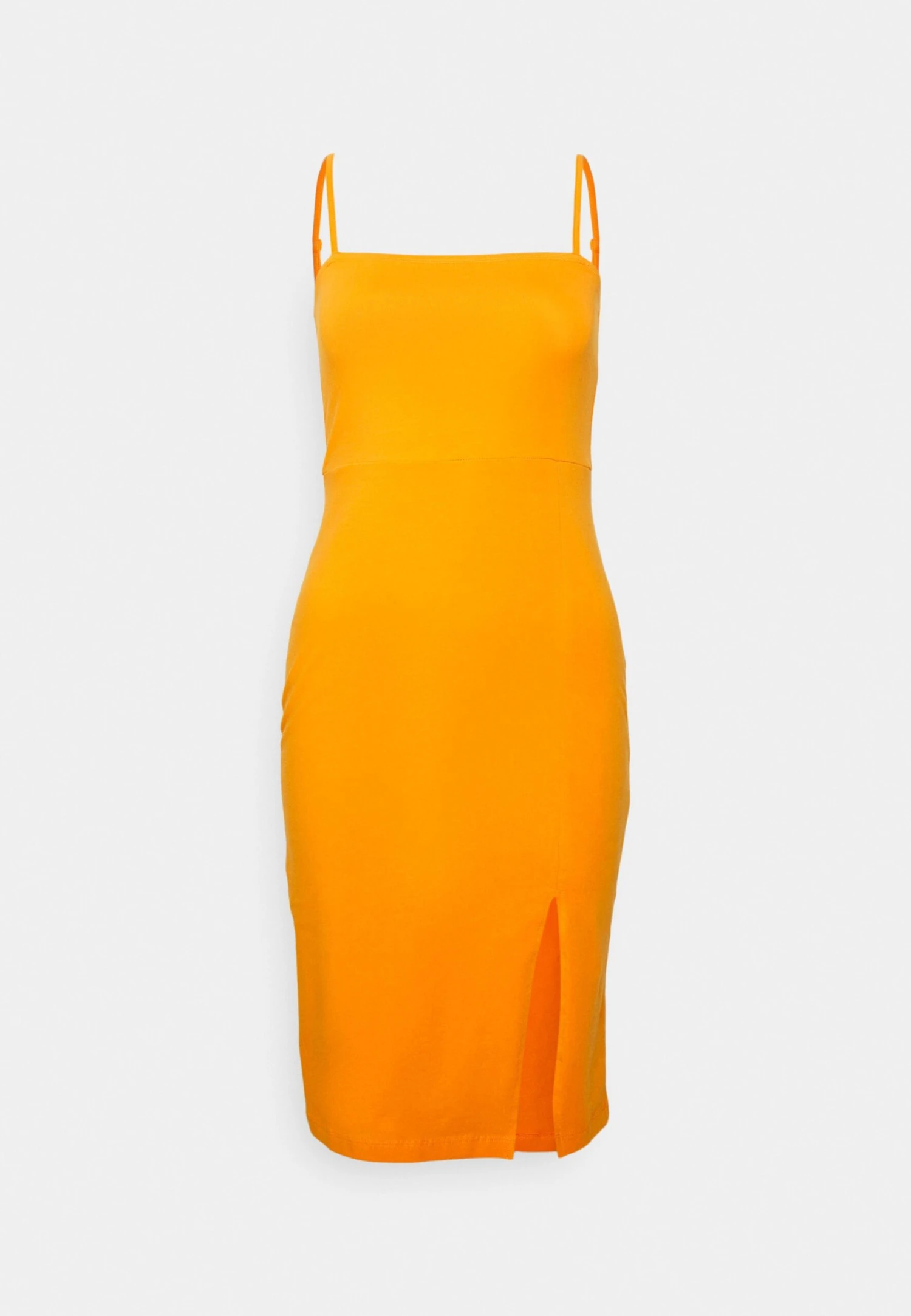 Even&Odd Strappy Mini Bodycon Dress- Jerseyjurk - Orange - Image 5