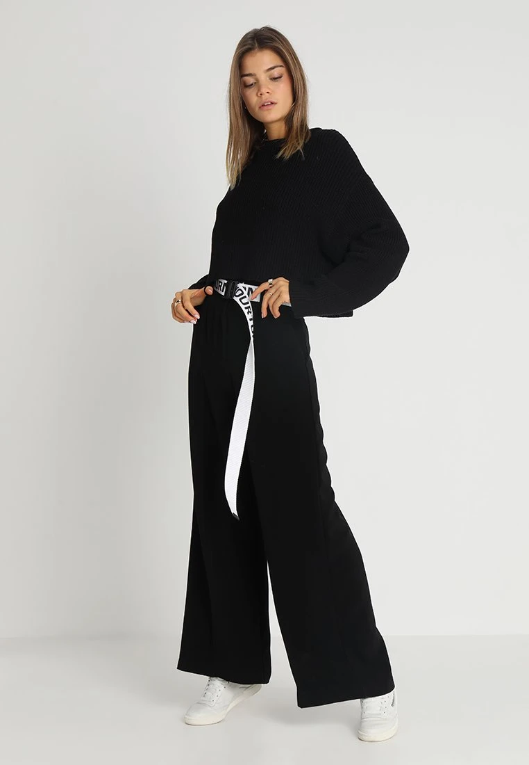 Even&Odd Cropped Jumper - Trui - Black - Afbeelding 2