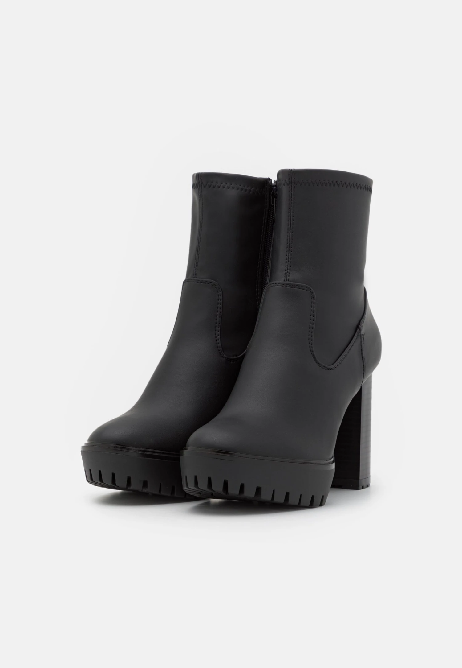 Even&Odd Enkellaarsjes Met Plateauzool - Black - Image 3