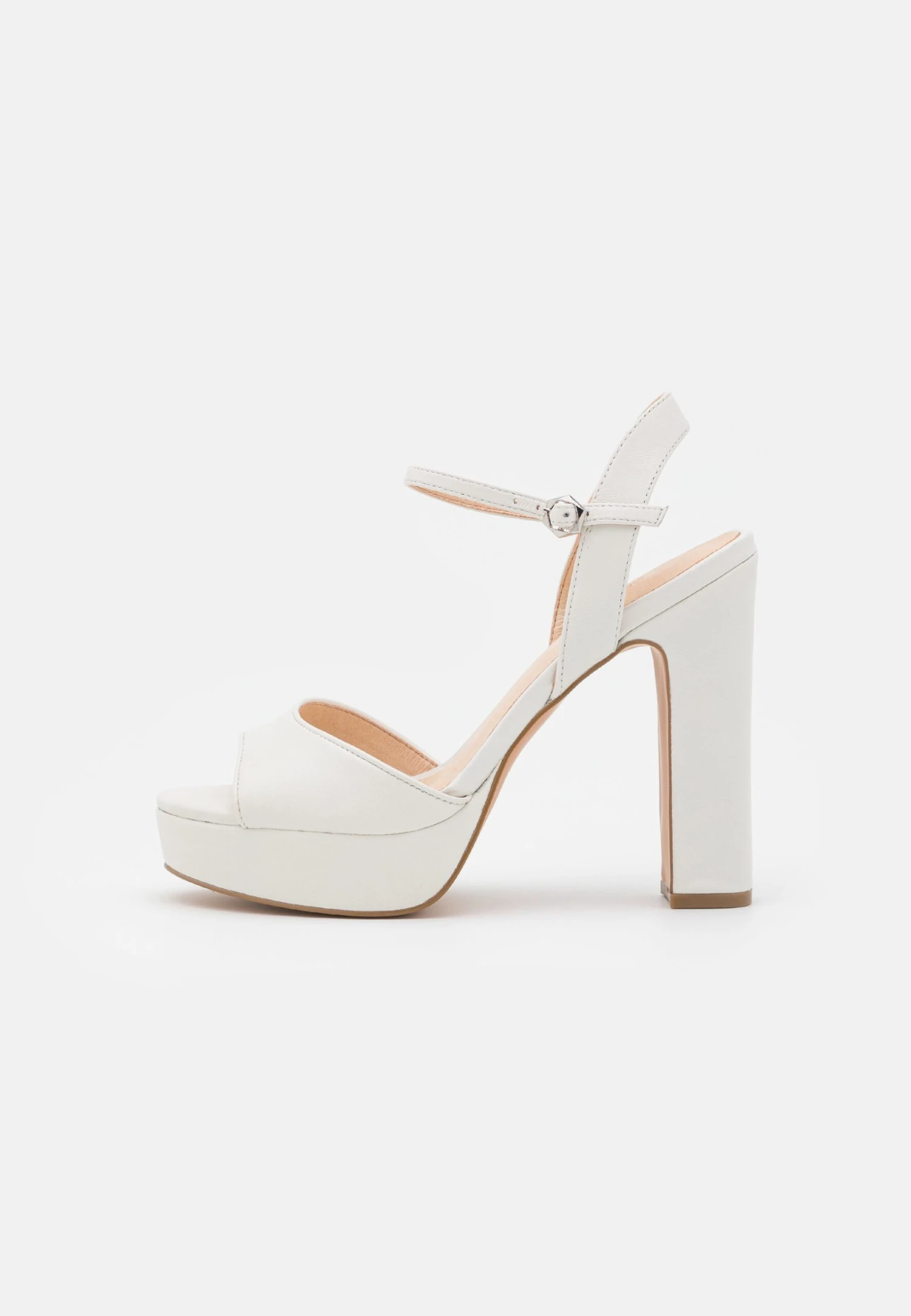 Even&Odd Leather - Sandalen Met Plateauzool - White - Image 2