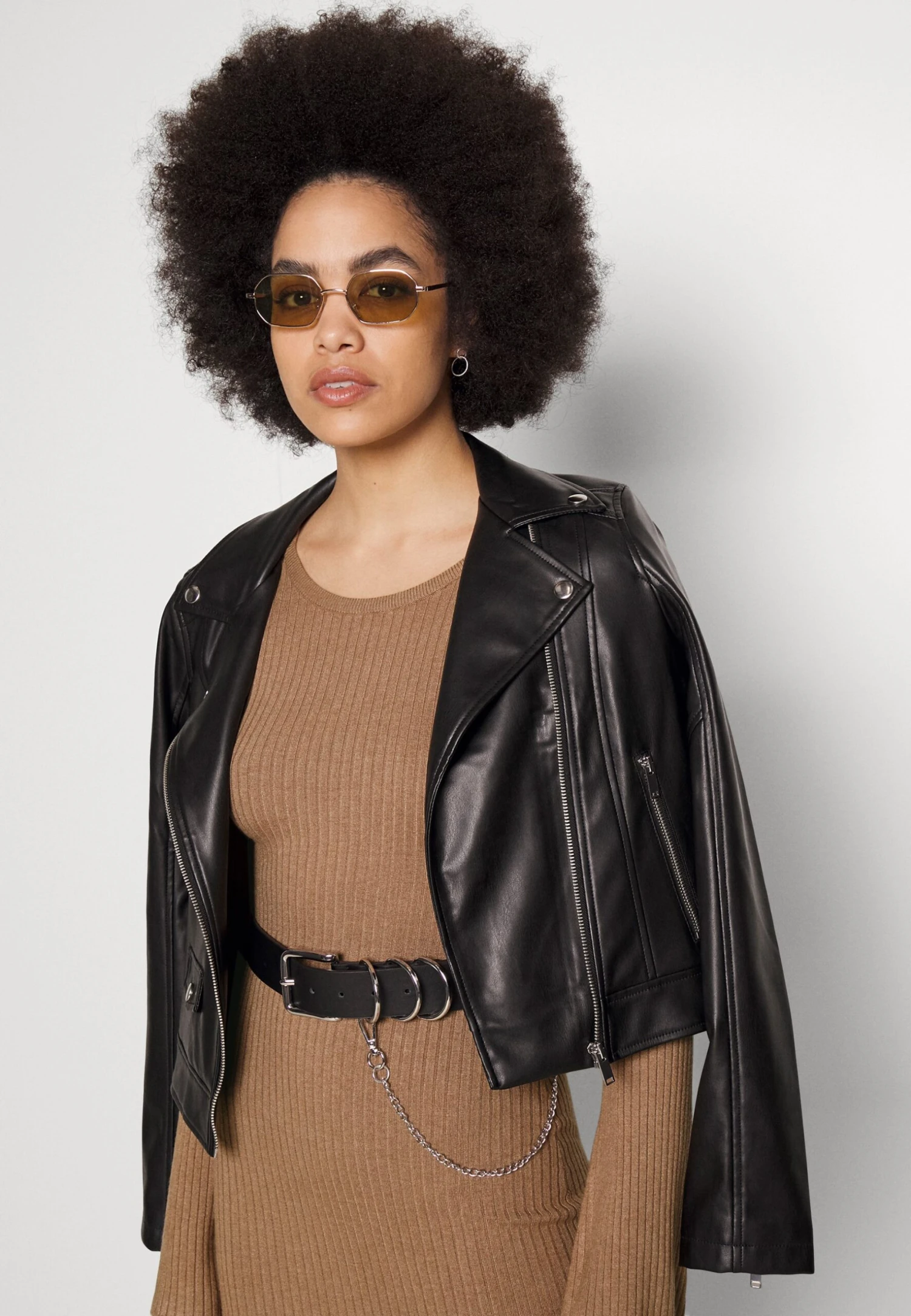 Even&Odd Knit Loose Fit Flared Sleeves Dress - Gebreide Jurk - Camel - Afbeelding 4