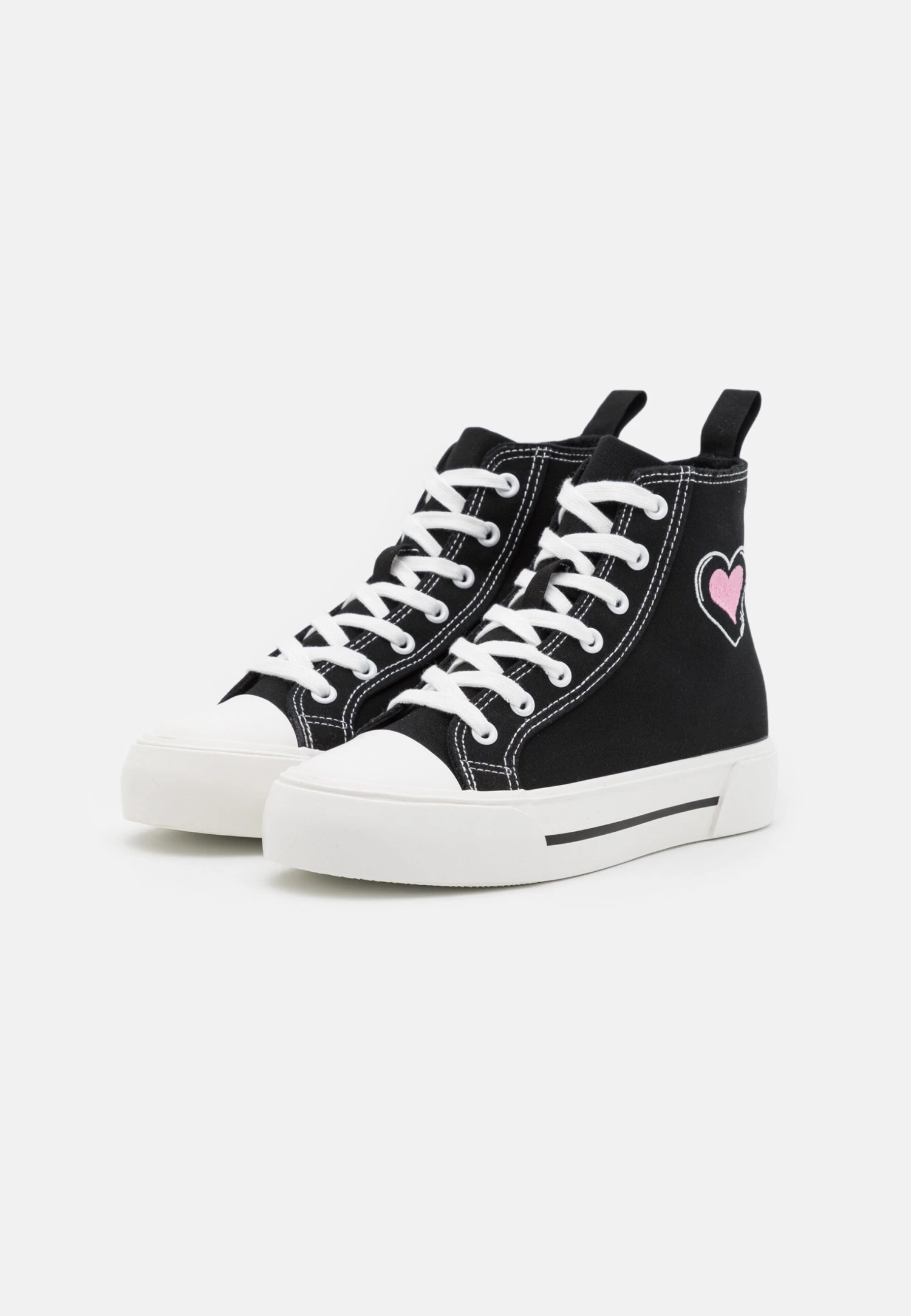 Even&Odd Love - Sneakers Hoog - Black/Pink - Image 3