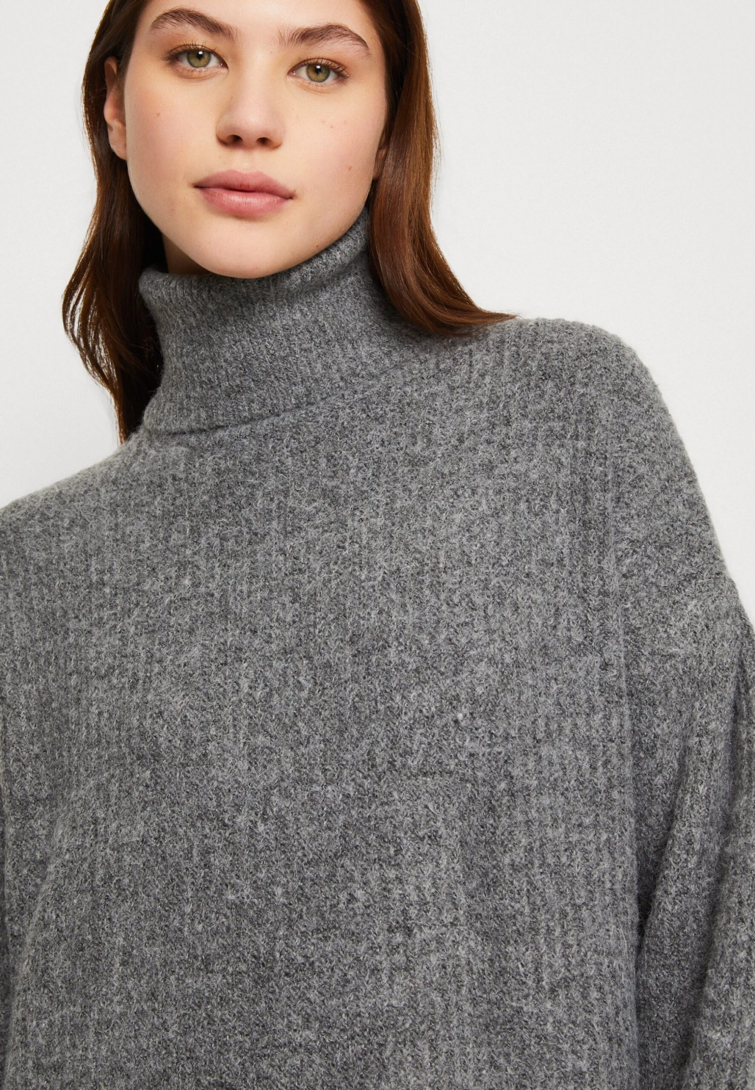 Even&Odd Gebreide Jurk - Dark Grey - Image 6