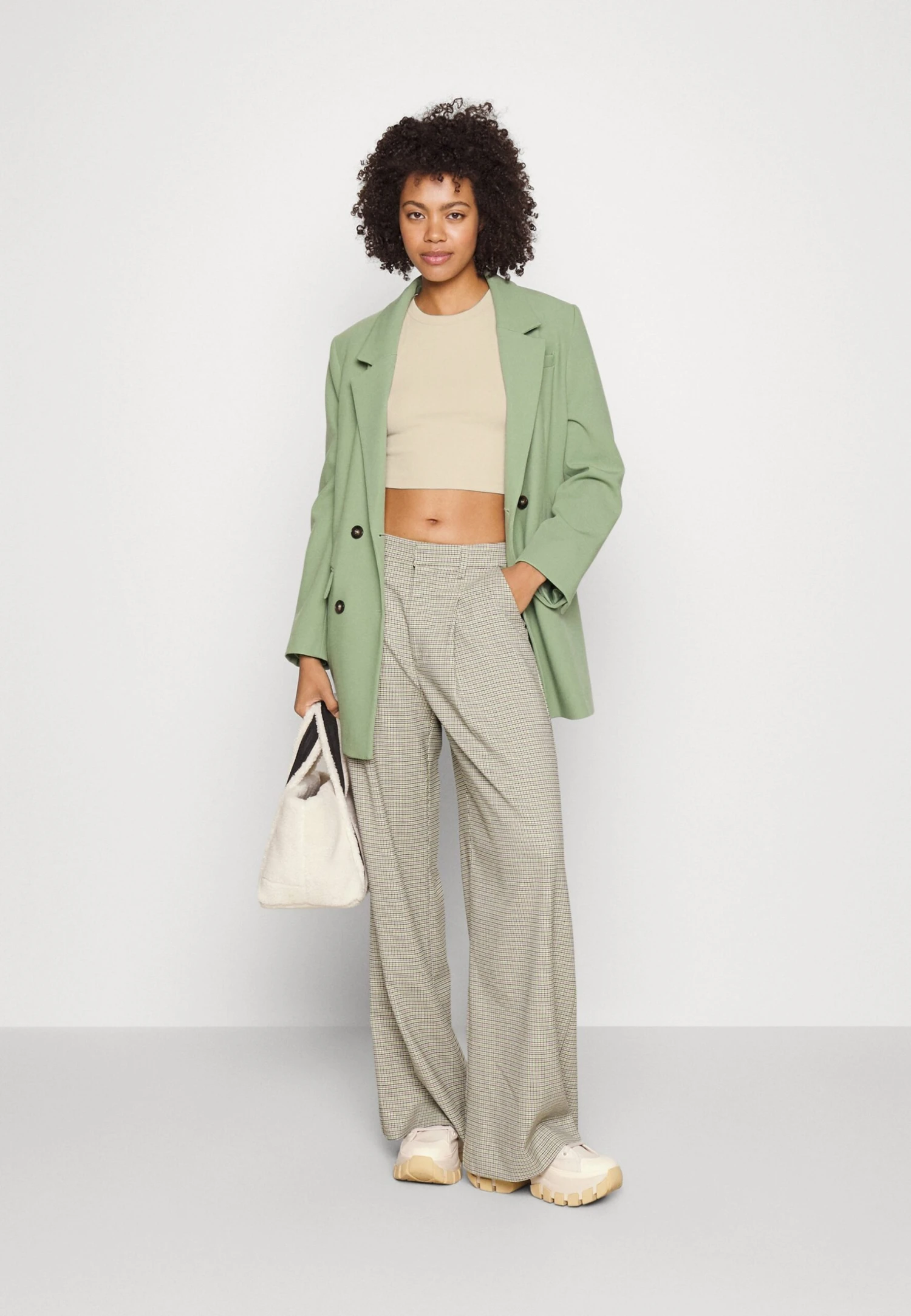 Even&Odd 3 Pack - Top - Beige/Black/Green