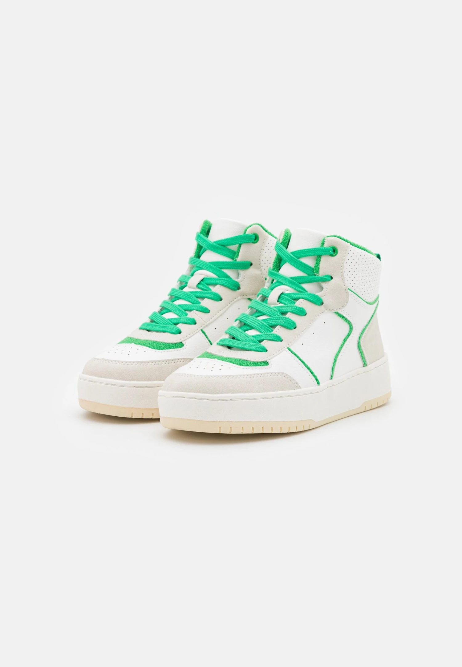 Even&Odd Sneakers Hoog - White/Green - Image 3
