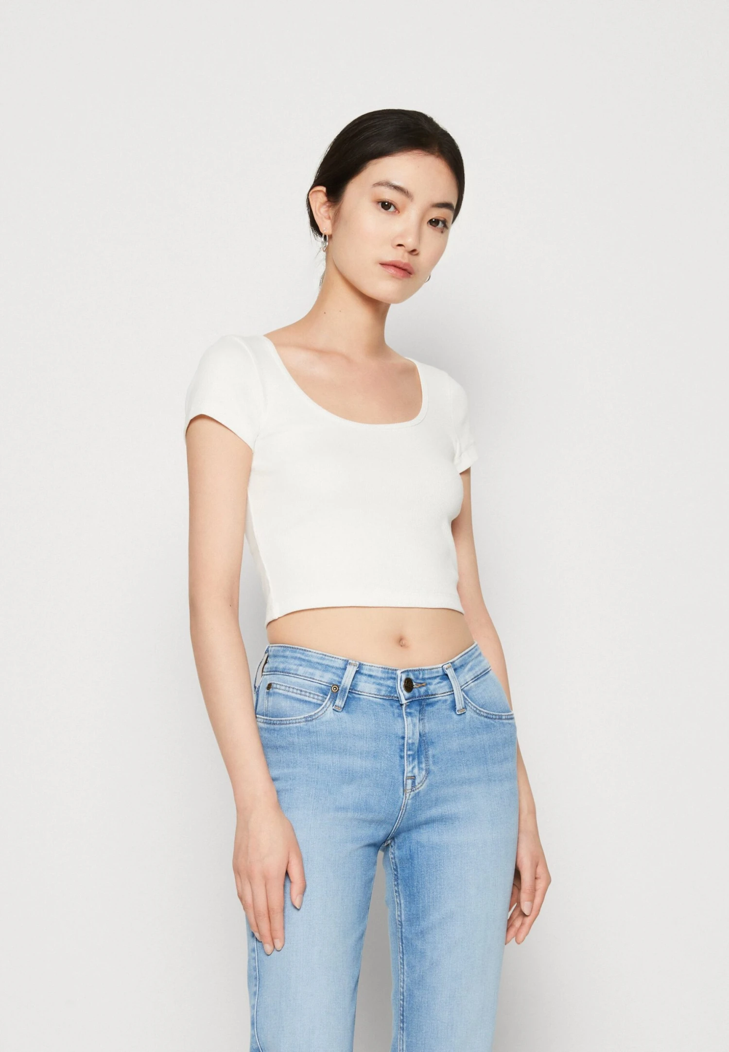 Even&Odd 2 Pack - T-Shirt Basic - White/Blue - Image 2