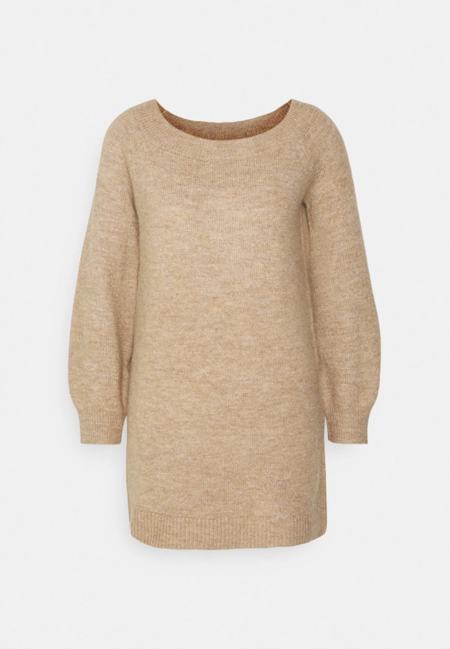 Even&Odd Schulterfrei Mini Strickkleid - Gebreide Jurk - Camel - Image 4