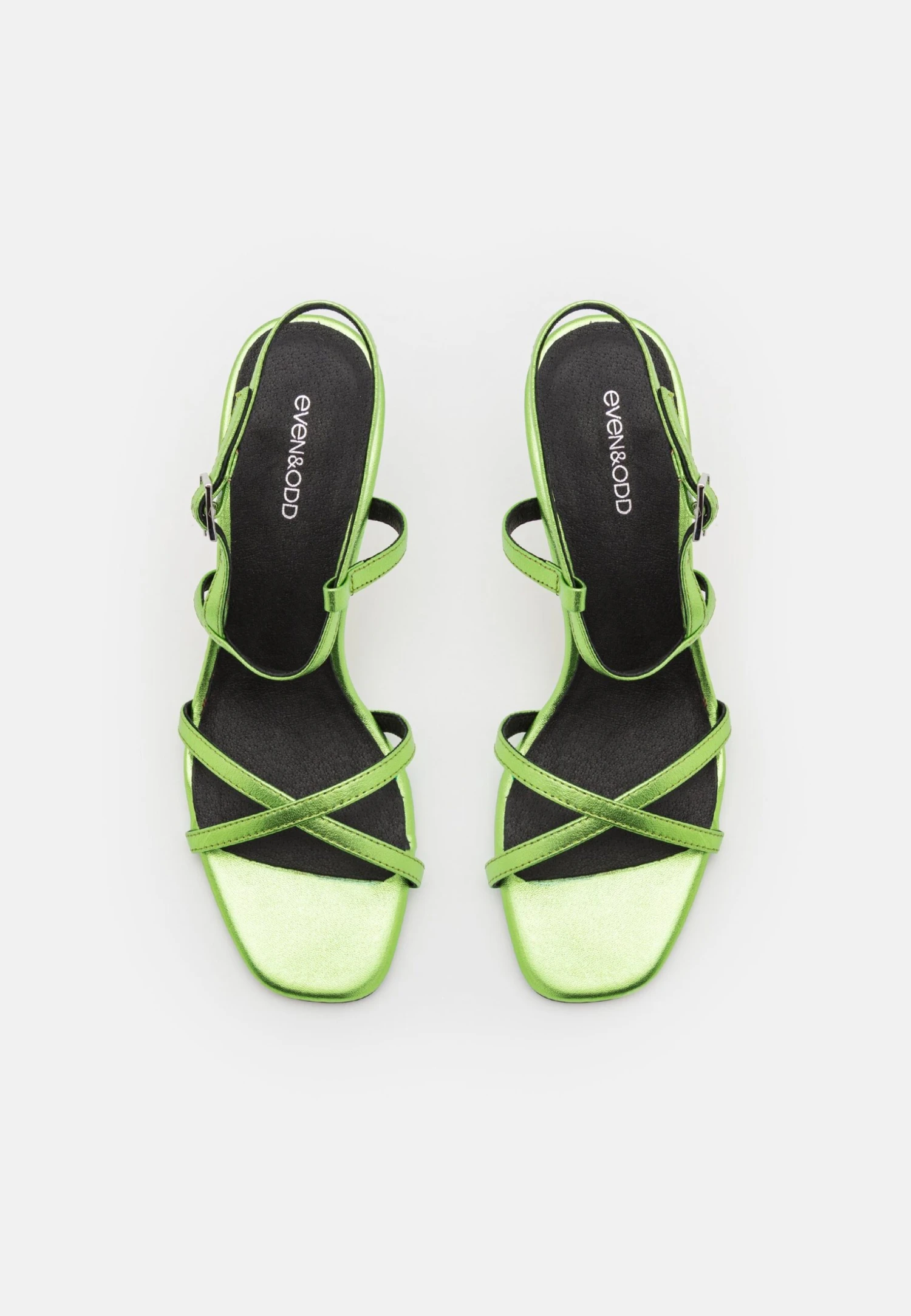 Even&Odd Leather- Sandalen Met Hoge Hak - Green - Image 6