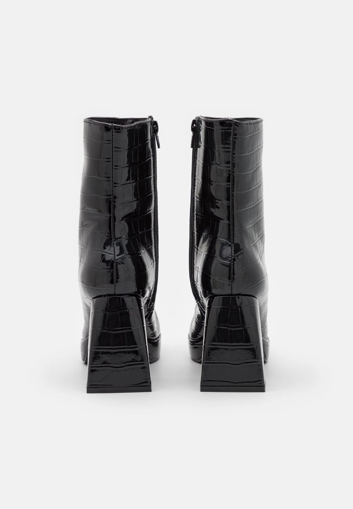 Even&Odd Enkellaarsjes Met Plateauzool - Black - Image 4