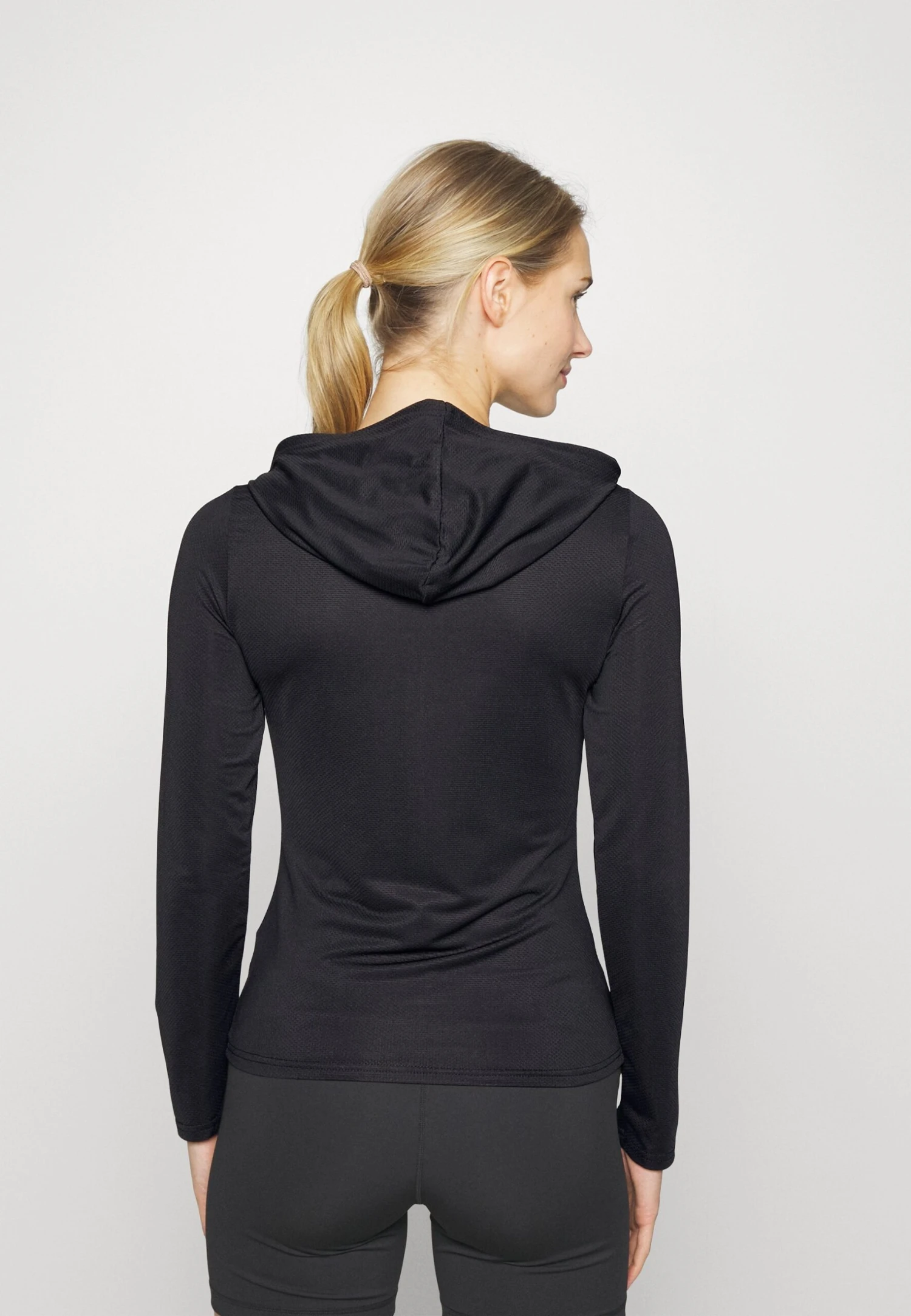 Breathable Zip-Up Hoodie - Sweater Met Rits - Black - Afbeelding 3
