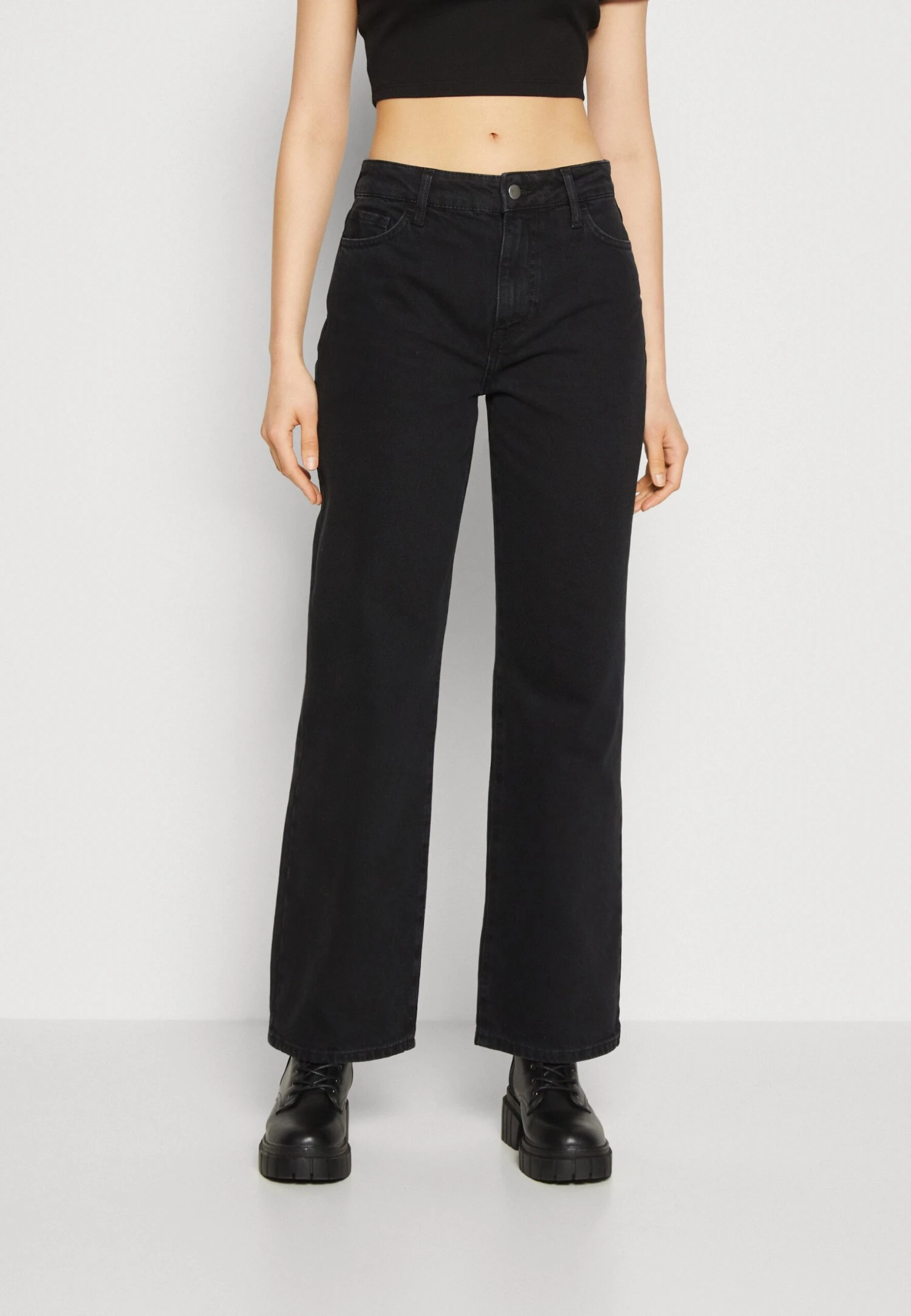 Even&Odd Relaxed Fit Jeans - Black Denim