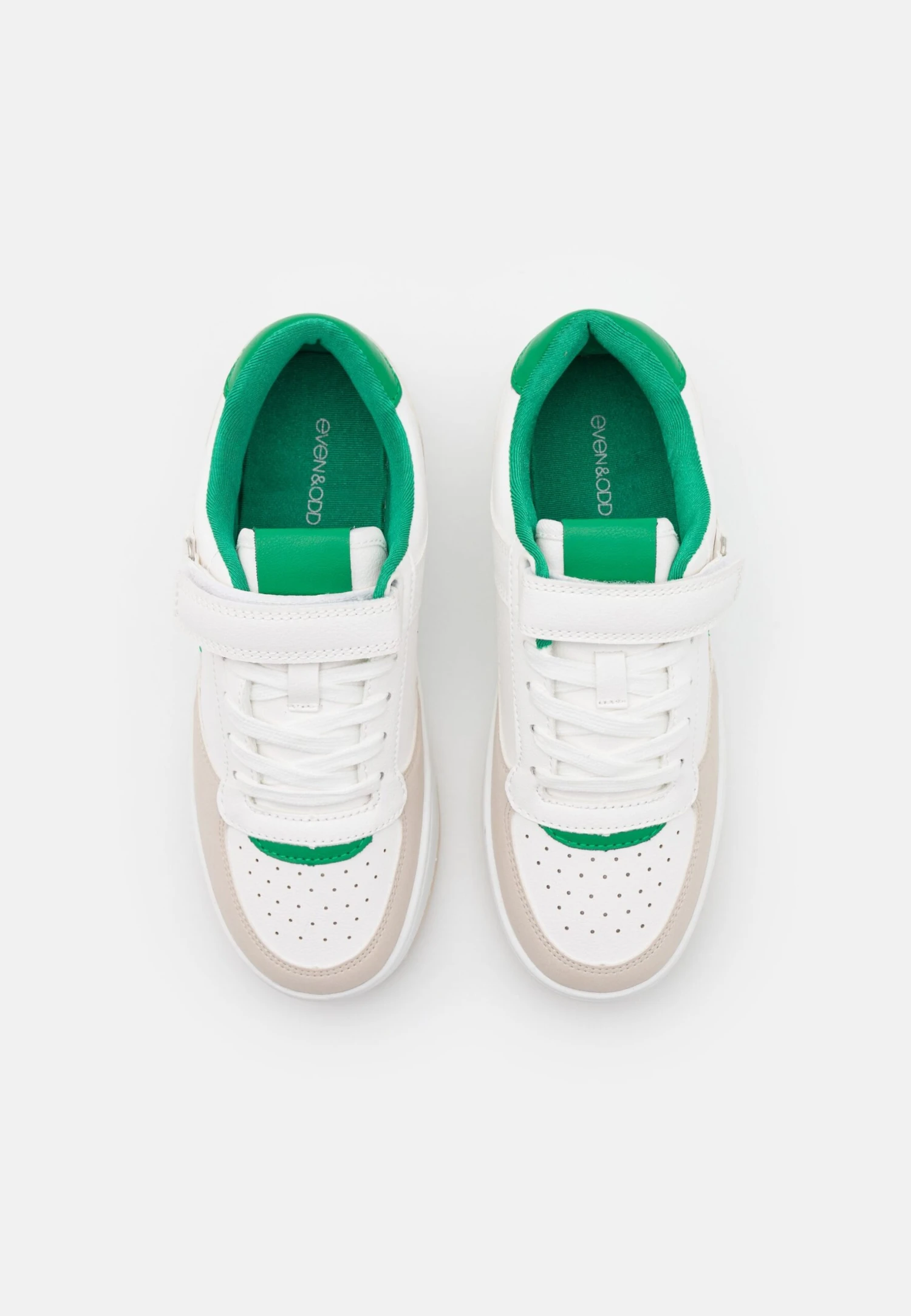 Even&Odd Sneakers Laag - White/Green - Image 6