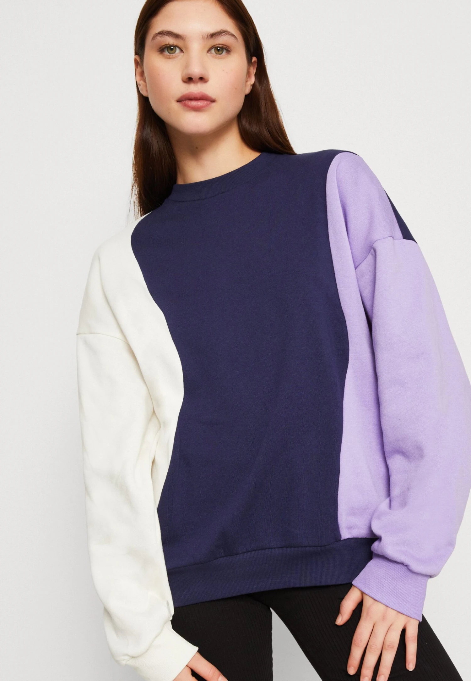Even&Odd Sweater - Dark Blue/Purple/Off-White - Afbeelding 4