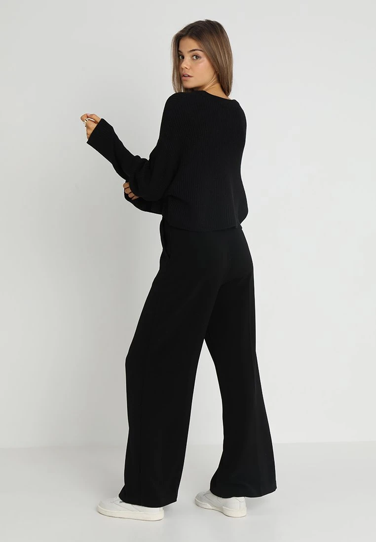 Even&Odd Cropped Jumper - Trui - Black - Afbeelding 3