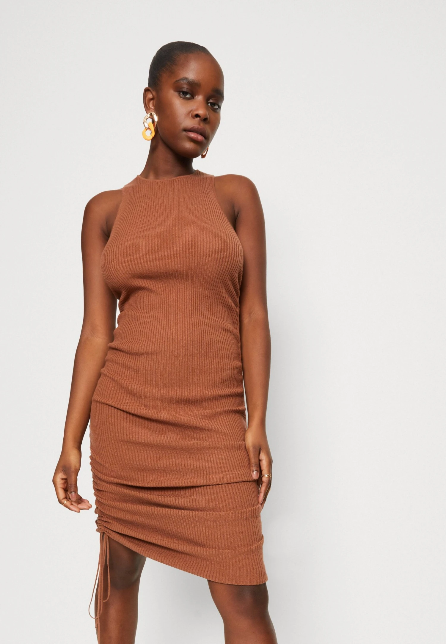 Even&Odd Gebreide Jurk - Brown - Afbeelding 4