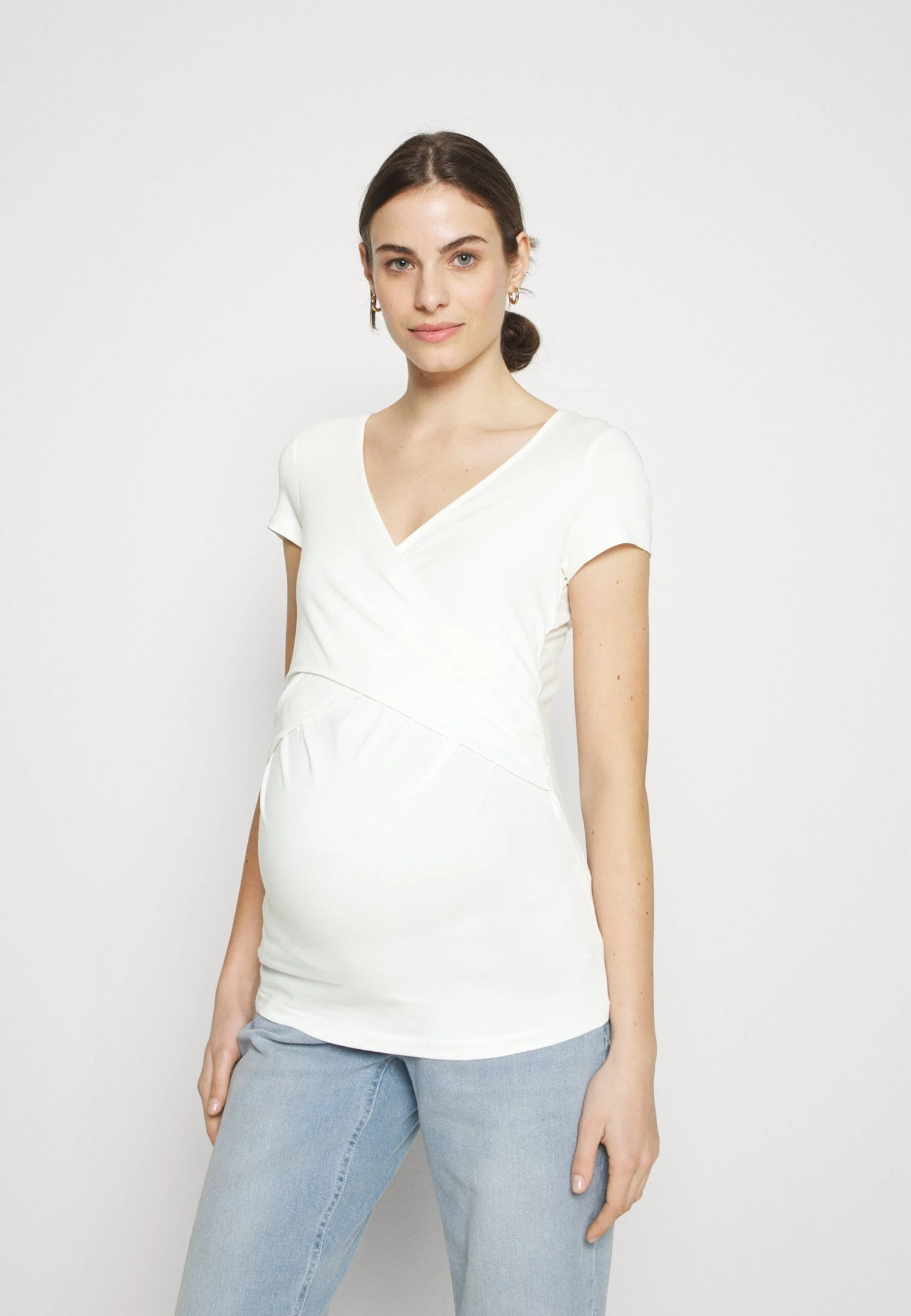 2Pack - T-Shirt Basic - Off-White/ Mottled-Grey - Afbeelding 2