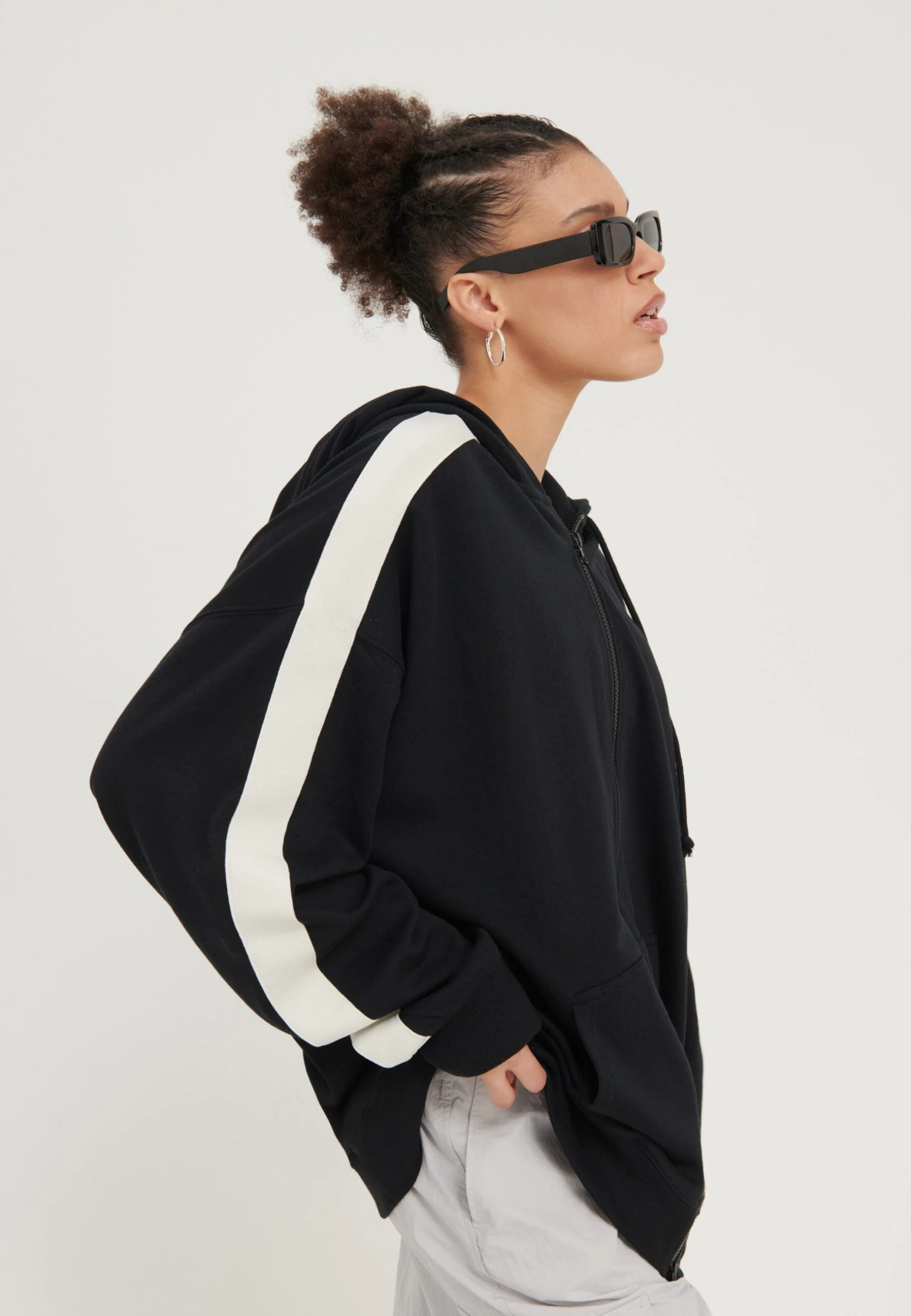 Even&Odd Sweater Met Rits - Black - Afbeelding 4