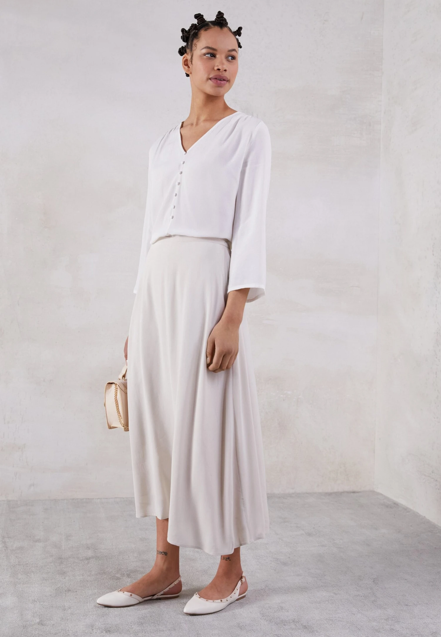 Even&Odd Slingback Ballerina´S - White - Image 4