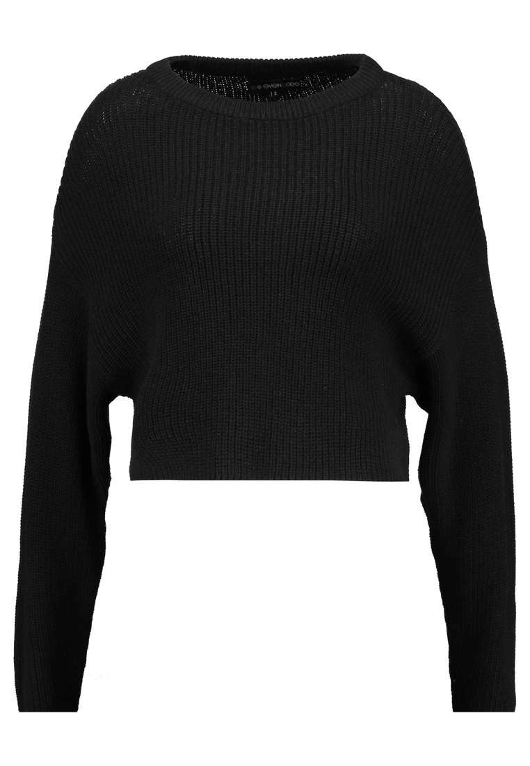 Even&Odd Cropped Jumper - Trui - Black - Afbeelding 5