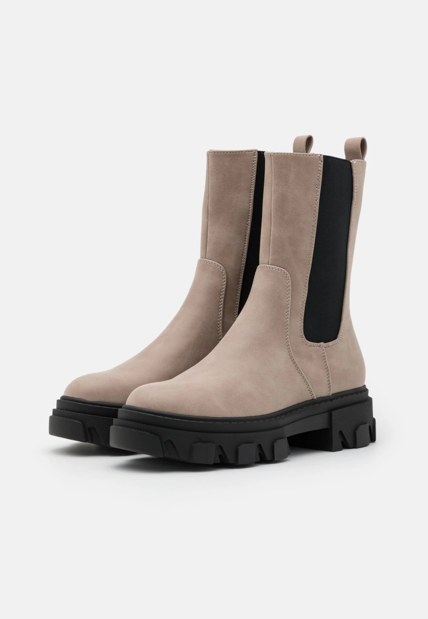 Even&Odd Enkellaarsjes Met Plateauzool - Taupe - Image 3