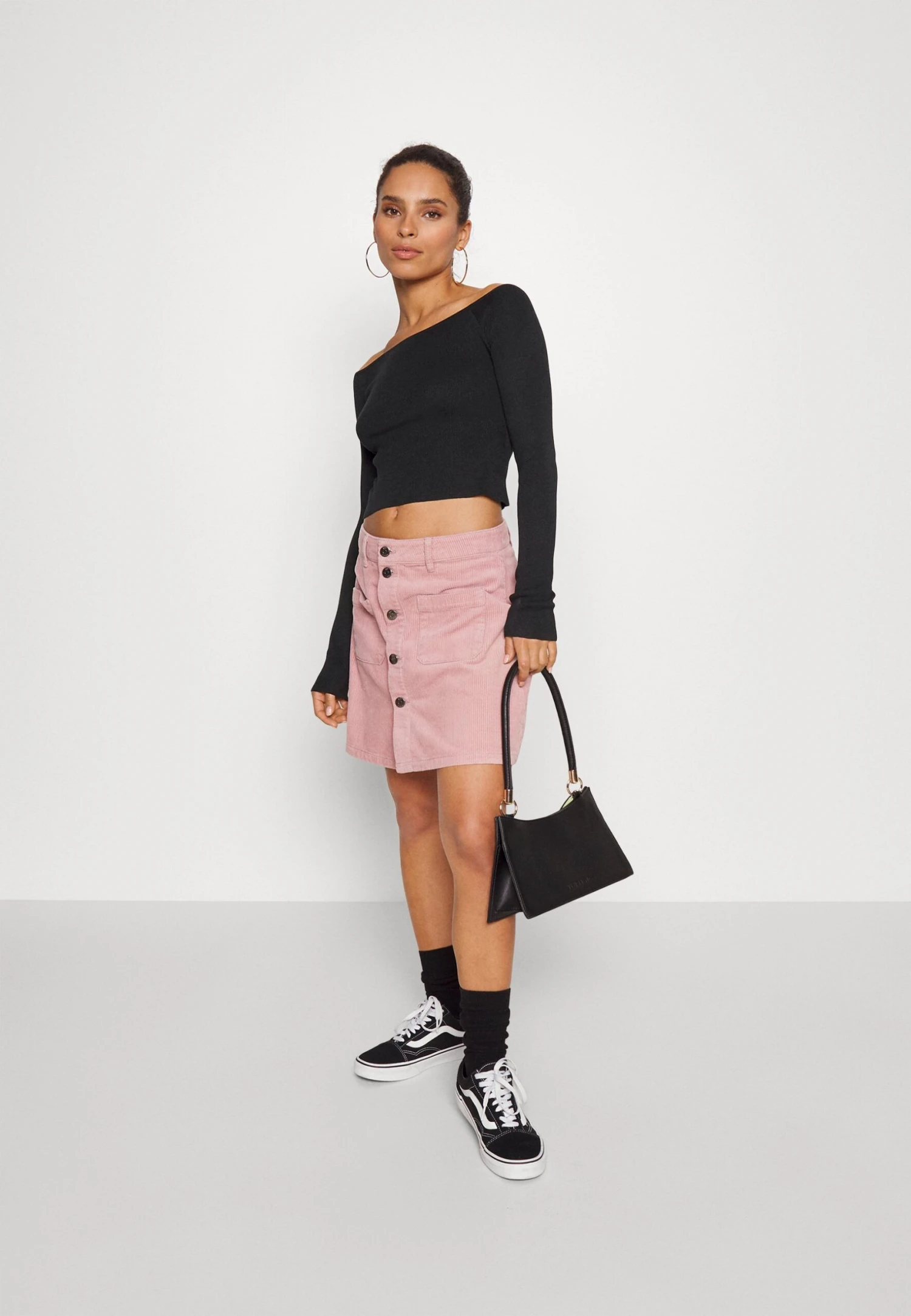 Offshoulder Basic- Trui - Black - Afbeelding 2