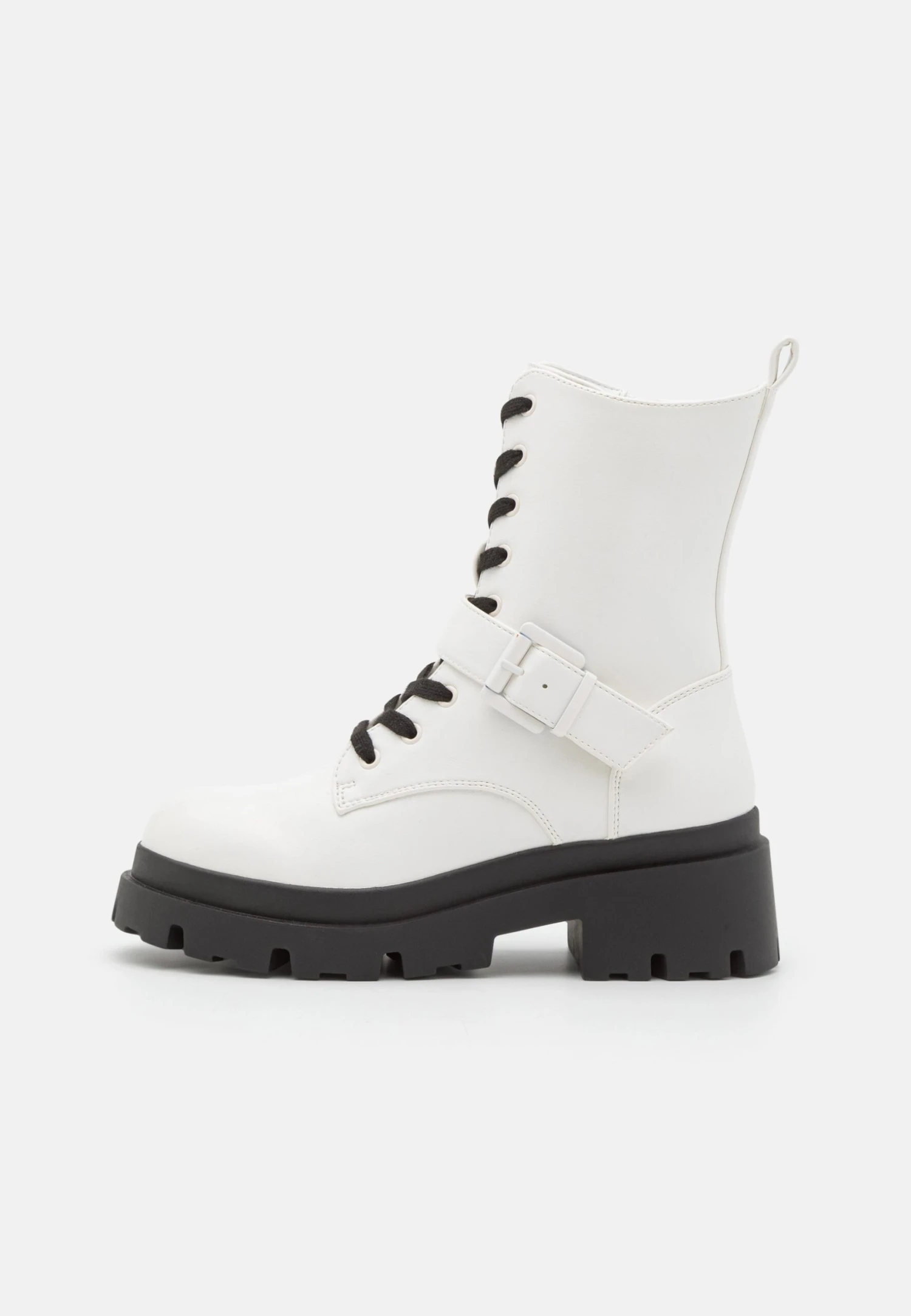 Enkellaarsjes Met Plateauzool - White - Image 2