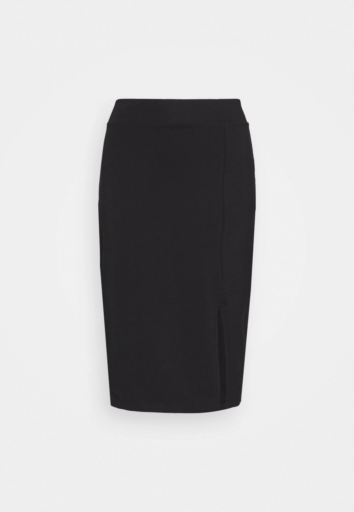 Even&Odd Basic - Midi Skirt With Slit - Kokerrok - Black - Afbeelding 4